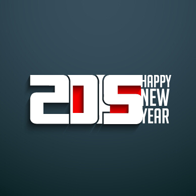 2015新年快樂暗背景向量