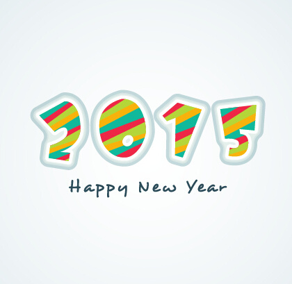 vetor de tema de ano novo de 2015