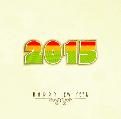 2015新年主題向量