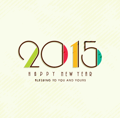 เวกเตอร์ชุดปีใหม่ 2015