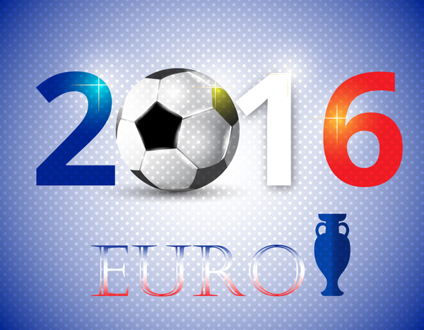 desenho de bandeira de Copa de futebol euro 2016