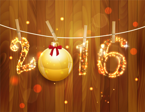 2016 emas lampu Natal dekorasi