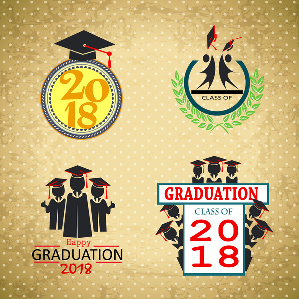 2018 graduacion plantillas diseño con estilo clásico