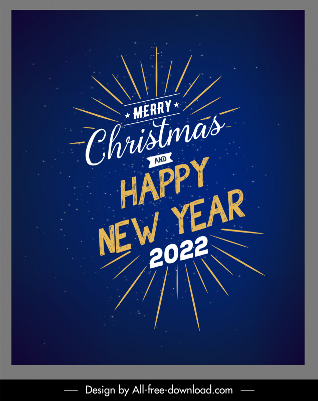2022 año nuevo navidad dinámica estallando bandera de fuegos artificiales