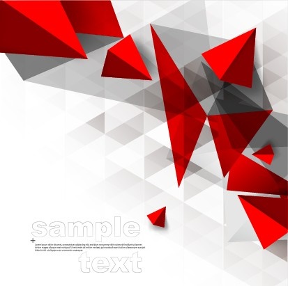 gráfico de fundo brilhante de geometria 3D