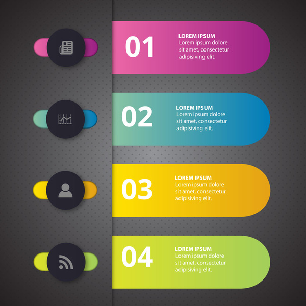 가로 바에 다채로운 3d infographic 디자인