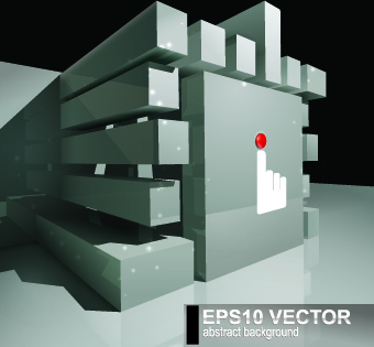 3D modern latar belakang vector set
