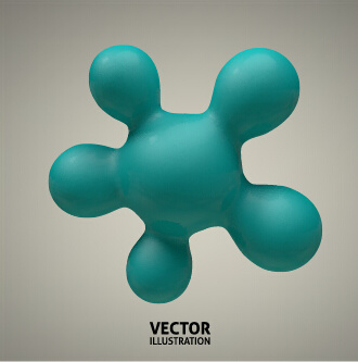 3d molecole sfere illustrazione vettore sfondo