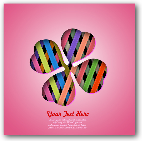 카드 디자인에 대 한 핑크 배경에 3d 꽃잎