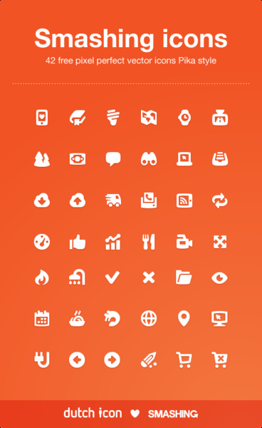42 jenis smashing ikon