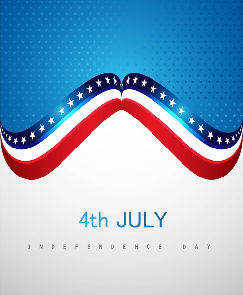 7월 4일 미국 독립 기념일 벡터