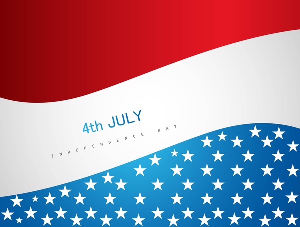 4 de julio dia de la independencia americana vector background