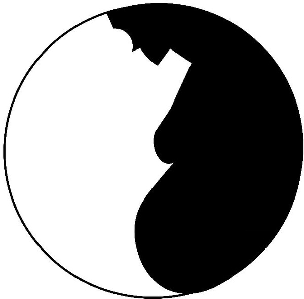 Una mujer embarazada silueta