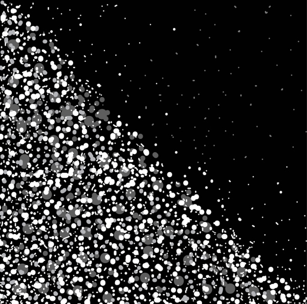 ديكور بريق الأبيض مجردة خلفية سوداء