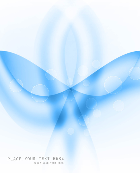 Абстрактный фон синий волновой вектор