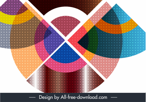 abstrak latar belakang berwarna-warni modern datar geometris tata letak