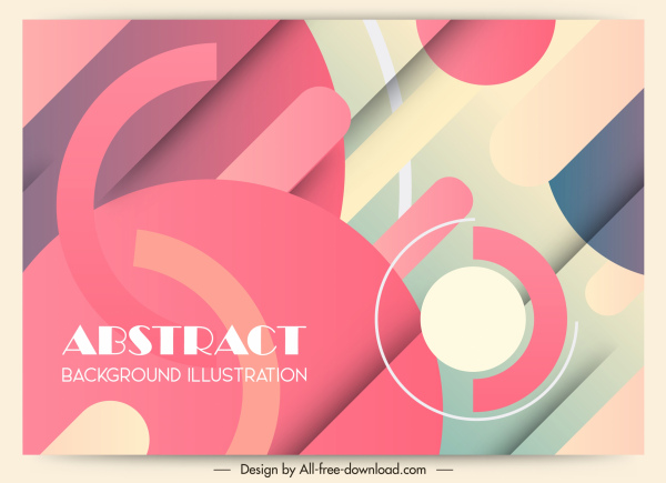 abstrakte Hintergrundfarben Mischung Dekor flache geometrische Design