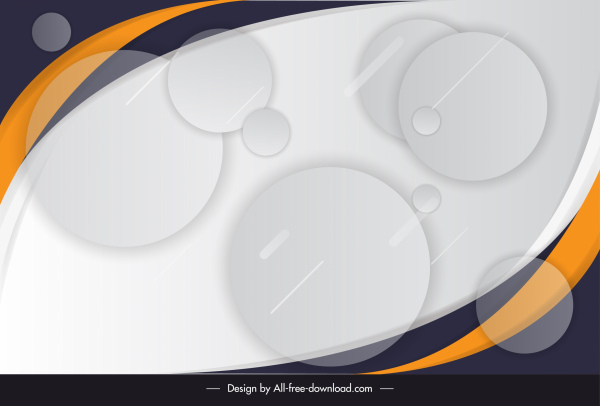 sfondo astratto falt moderno design cerchio bolle arredamento