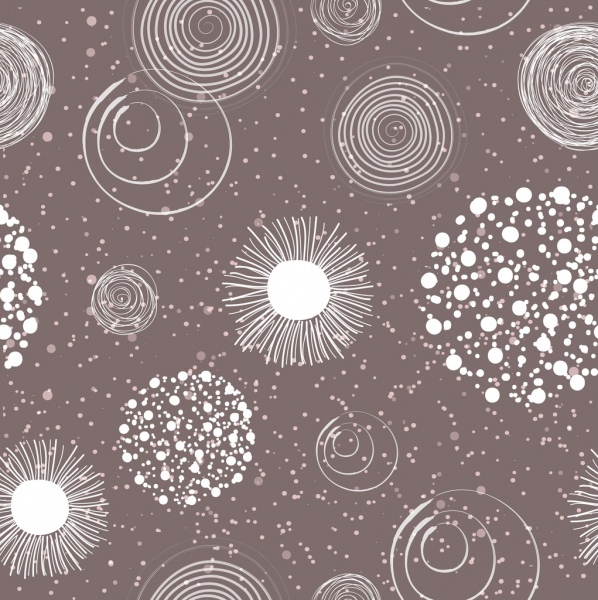 Абстрактный фон фейерверк иконы классические плоские круги эскиз