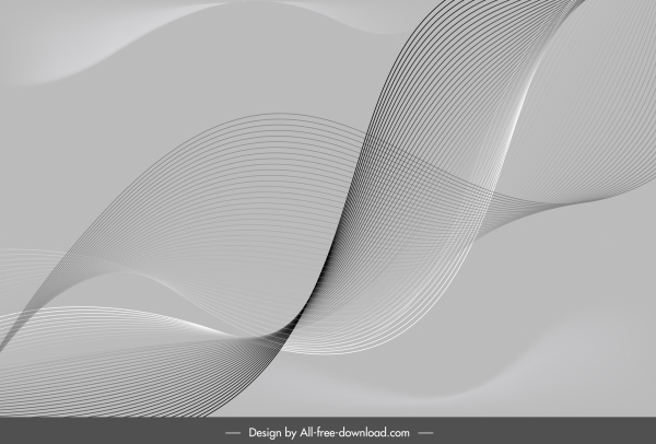 fond abstrait lignes dynamiques grises 3d