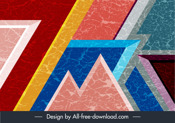 dibujo de planos geométricos colorido moderno Resumen antecedentes
