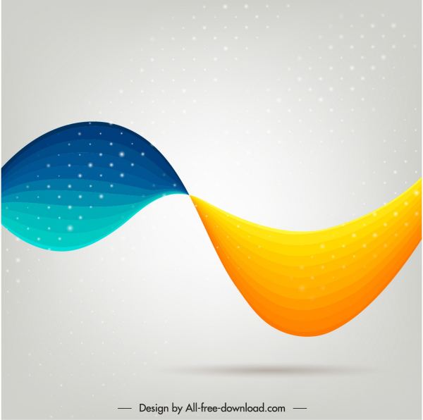 추상적 배경 현대 동적 다채로운 변형 된 곡선 모양