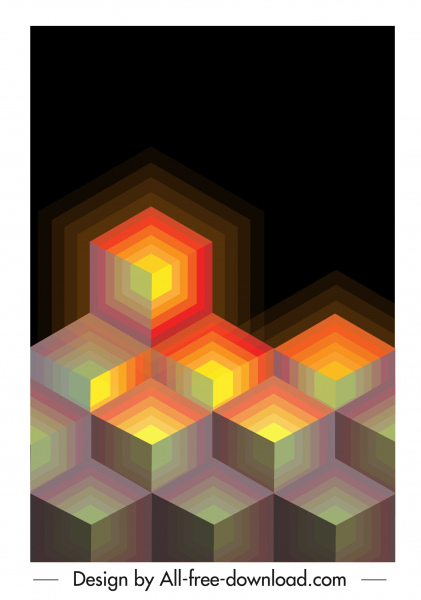 абстрактный фон полигонального светового эффекта бред декор