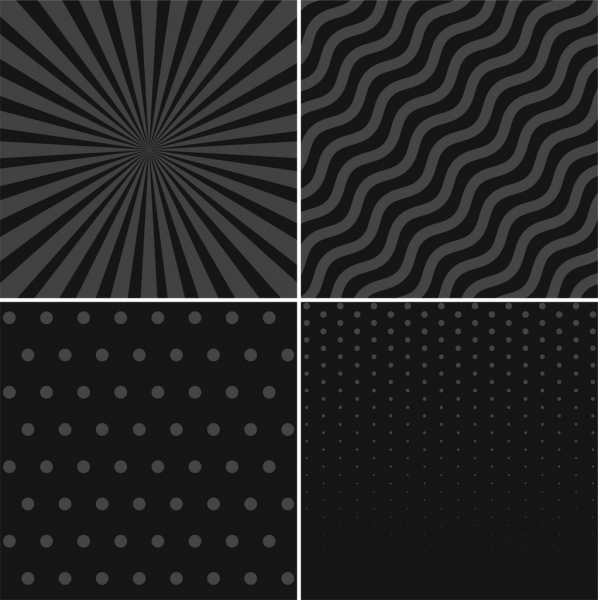 抽象背景集黑錯覺設計