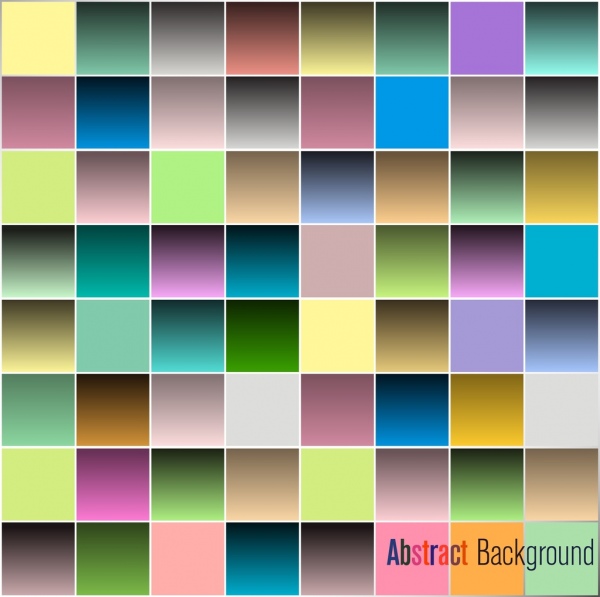 abstrak latar belakang kotak berwarna-warni mengkilap isolasi