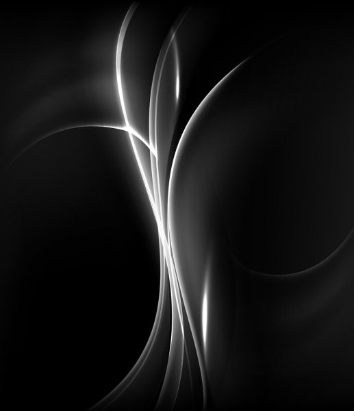 sfondo nero scuro lucido disegno astratto curve
