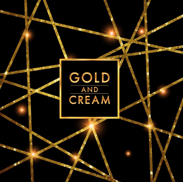 Zusammenfassung Hintergrund glänzenden, glitzernden goldenen Linien ornament