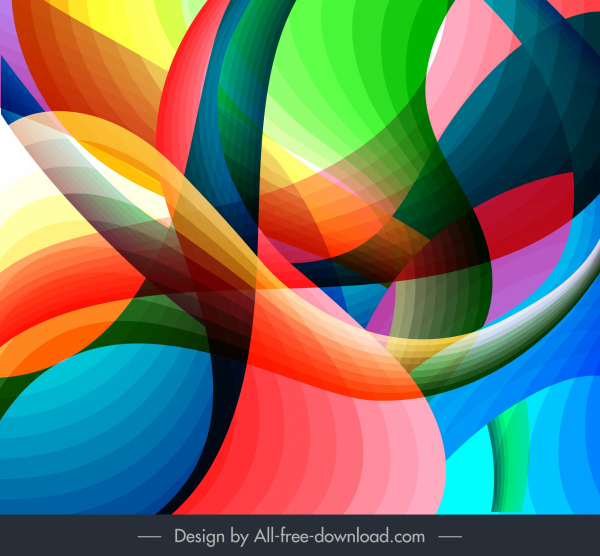 modello di sfondo astratto colorato decorazione illusione dinamica