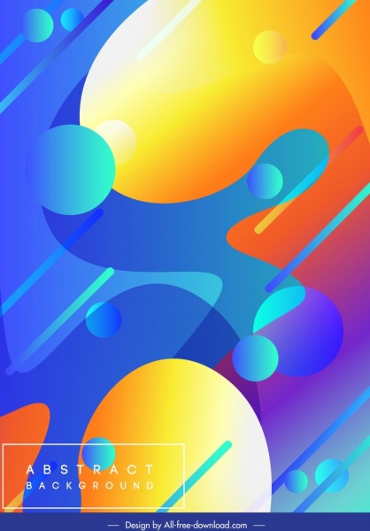 abstrak latar belakang template warna-warni dekorasi modern