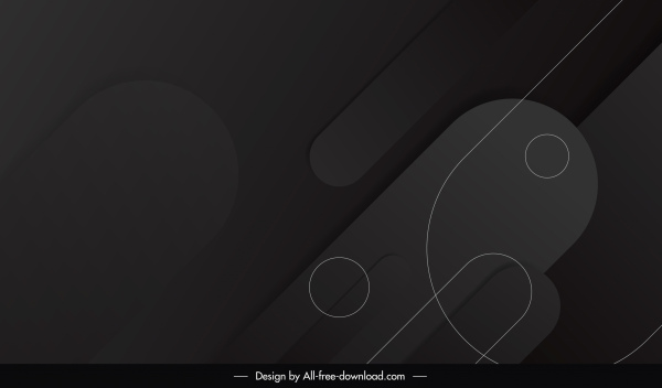 Abstract Background Template Dark Black Geometry Sketch