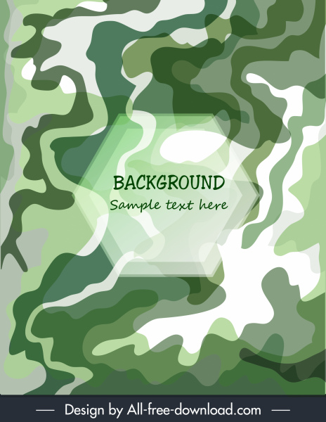 abstrakte Hintergrundvorlage grün verformte Kurven Sechseck-Form