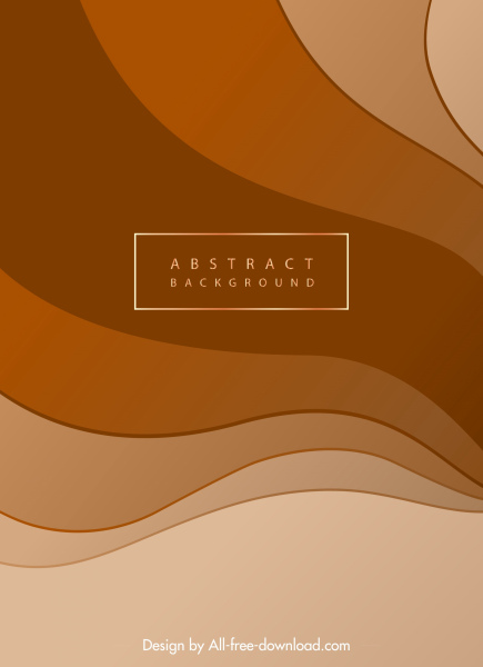 Abstract Background Template Modern Bright Curves Decor