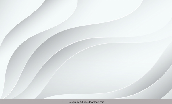 template latar belakang abstrak dekorasi berputar-putar putih cerah modern
