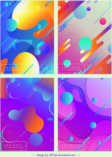 abstrak latar belakang template dekorasi geometris warna-warni modern