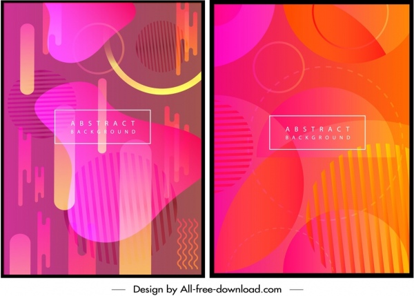 abstrak latar belakang template merah muda oranye ilusi dekorasi