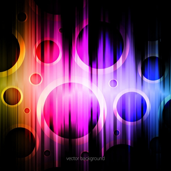 背景：紫光效果圆形装饰