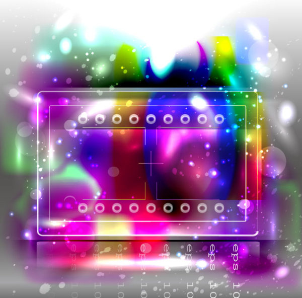 abstrato com gráfico de vetor de bolhas coloridas