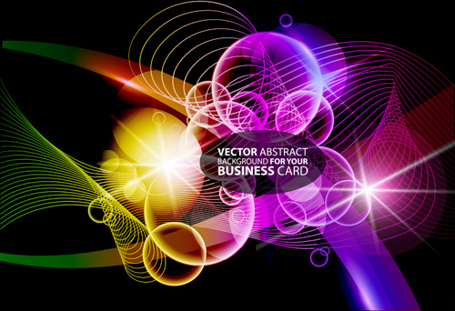 Fondo abstracto con halo colorido vector set