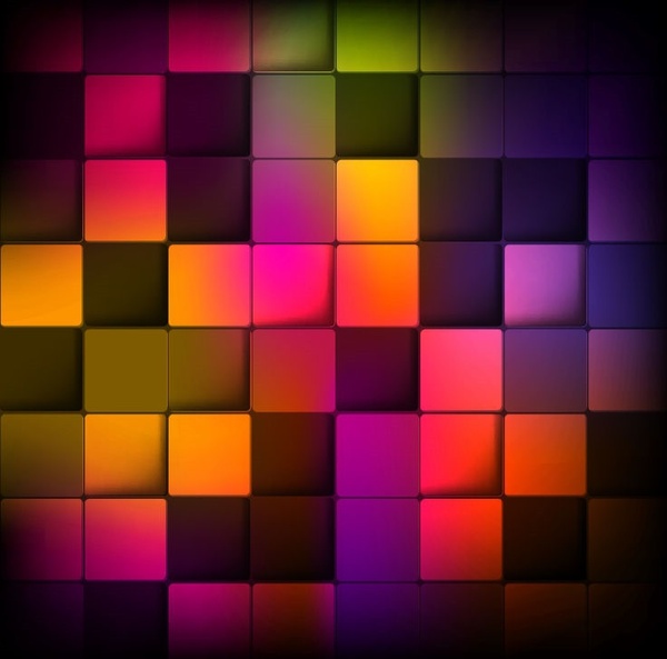 abstrak latar belakang dengan kotak berwarna-warni