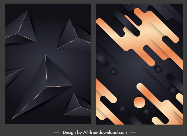 fondos abstractos decoración geométrica diseño moderno oscuro