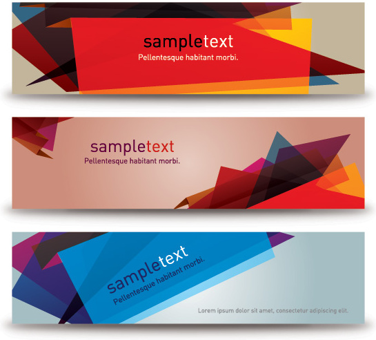 Abstract Banners Vector Graphic