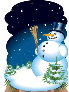 vetor de cartão abstrato neve brilhante lindo pinguim