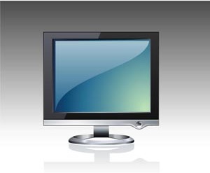 abstrakte schöne neuesten Computer LCD-Vektor icon