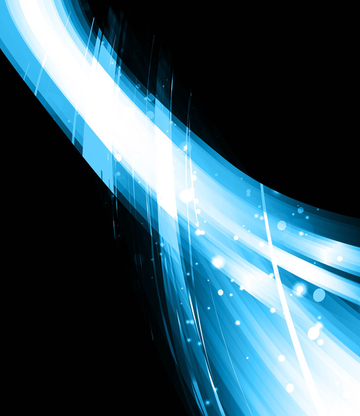 abstrak biru cerah warna-warni bisnis gelombang vektor