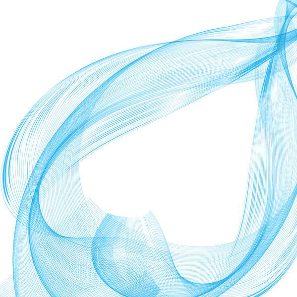 abstrato azul business linha onda whit fundo ilustração em vetor