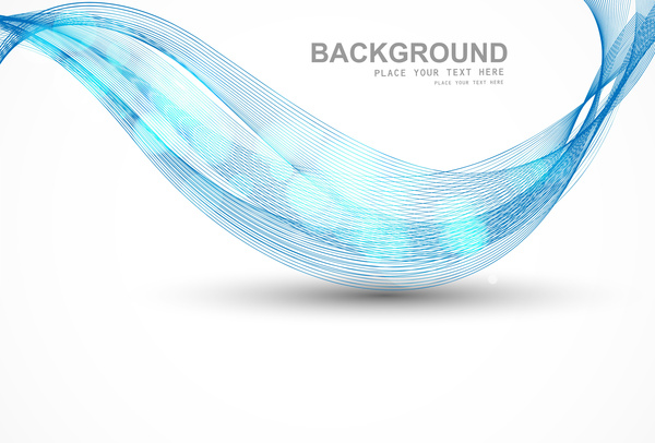 abstracto azul negocios línea onda vector whit fondo ilustración